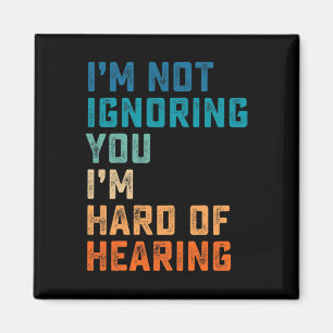 Vintage Hard Of Hearing Asl Sign Language Deaf Awa Magnet