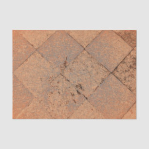 Vintage Harlequin Inspired Sepia Tan Old Texture Tissue Paper