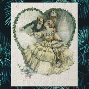 Vintage Harrison Fisher, Christmas Bride and Groom Jigsaw Puzzle