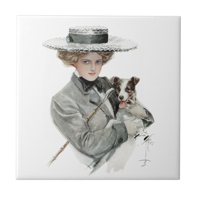 Vintage Harrison Fisher Tile (Front)