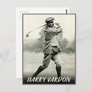 Vintage Harry Vardon golf legend gift Postcard
