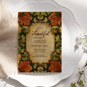 Vintage Harvest Floral Celebration Invitation