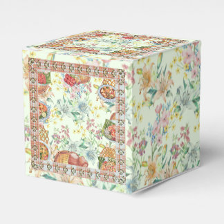 Vintage Harvest Floral  Favour Box
