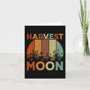 Vintage Harvest Moon Card