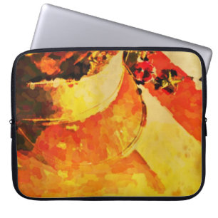 Vintage Hat, Flag, Medal Vetrans Laptop Sleeve