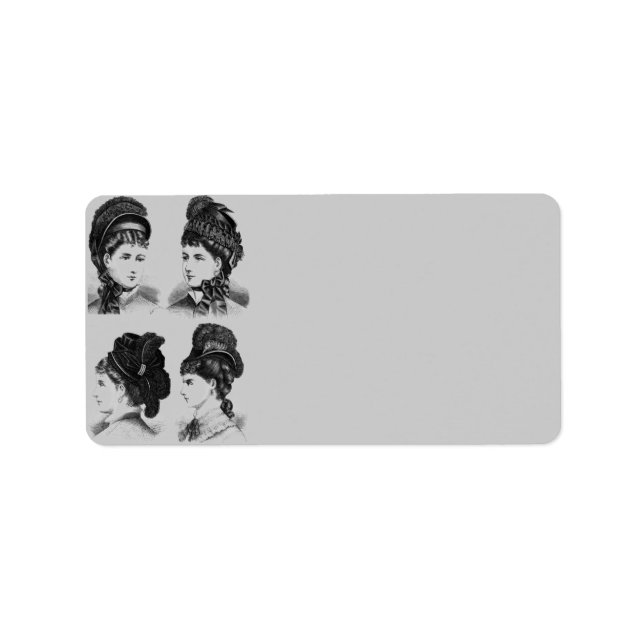 Vintage Hats Address Label (Front)