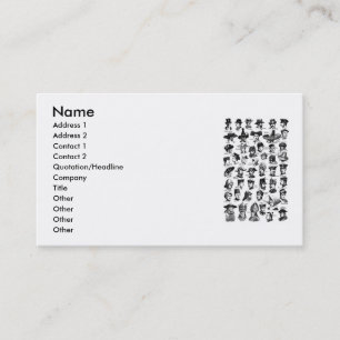 Vintage Hats Business Card