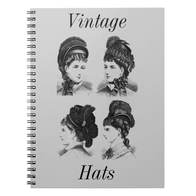 Vintage Hats Notebook (Front)
