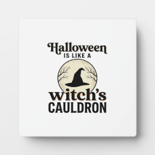 Vintage Haunted Castle Halloween Town Shirt Design Plaque