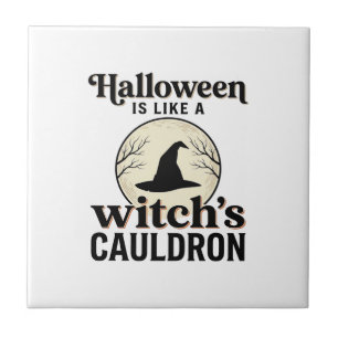 Vintage Haunted Castle Halloween Town Shirt Design Tile