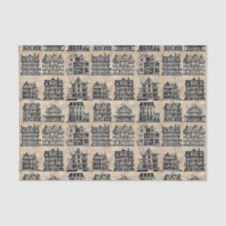 Vintage Haunted Dollhouse Gothic Tissue Paper