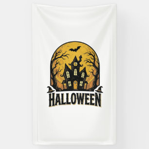 Vintage Haunted House Halloween Shirt Design_1 Banner
