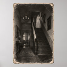 Vintage Haunted House Paranormal Apparition