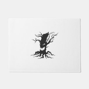 Vintage Haunted tree Halloween Doormat