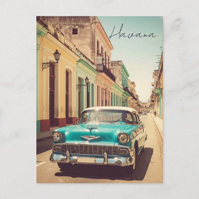 Vintage Havana Cuba Postcard (Front)