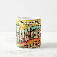 Vintage Havana Cuba Postcard Mug