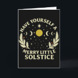 Vintage Have Yourself A Merry Little-solstice Wint Card<br><div class="desc">Vintage Have Yourself A Merry Little-solstice Winter Holiday</div>