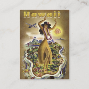 Vintage Hawaii 2 Business Card