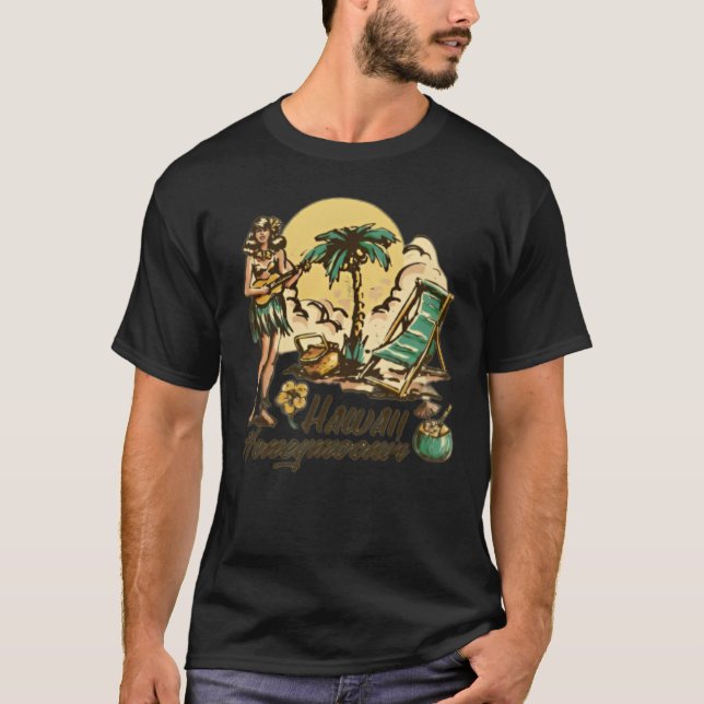Vintage Hawaii Honeymoon T-Shirt (Front)