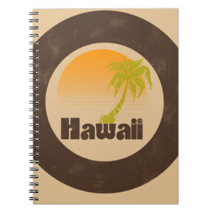 Vintage Hawaii Logo Spiral Notebook