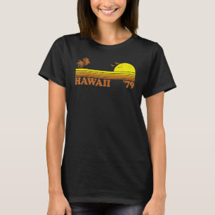 Vintage Hawaii Retro Hawaiian Beach Surfing 70's S T-Shirt