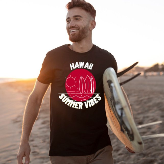 Vintage Hawaii summer vibes Surfer T-Shirt (Creator Uploaded)