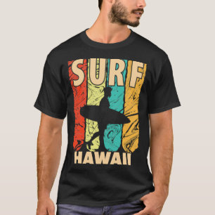 Vintage hawaii surfing Beaches Summer for surf lov T-Shirt