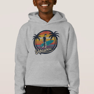 Vintage Hawaii Surfing Retro Sunset Aesthetic