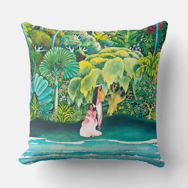 Vintage Hawaii Travel Cushion (Front)