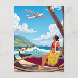Vintage Hawaii Travel Postcard