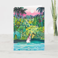 Vintage Hawaii Travel Poster Postcard