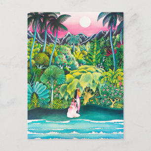 Vintage Hawaii Travel Poster Postcard