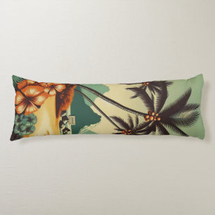 Vintage Hawaii/Tropical  Body Cushion