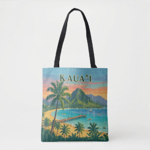 Vintage Hawaiian Travel Posters - Kauai Tote Bag