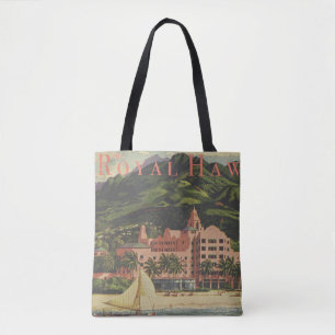 Vintage hawaiii Art Deco travel Tote Bag