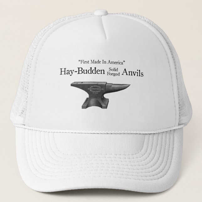 Vintage Hay-Budden Anvil Trucker Hat (Front)