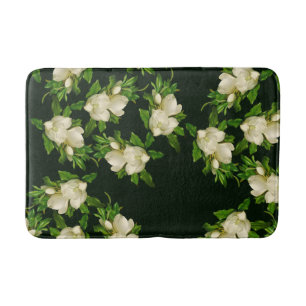 Vintage Heade Giant Magnolia Flower Blossoms Bath Mat