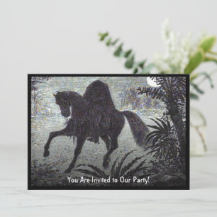 Vintage Headless Horseman Halloween Party Invitation