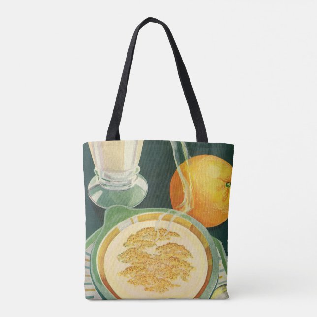 Vintage Health Foods, Beverages, Healthy Breakfast Tote Bag (Back)