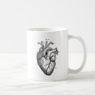 Vintage Heart Anatomy Customisable Coffee Mug