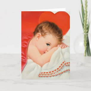 Vintage Heart Baby Love Note Card