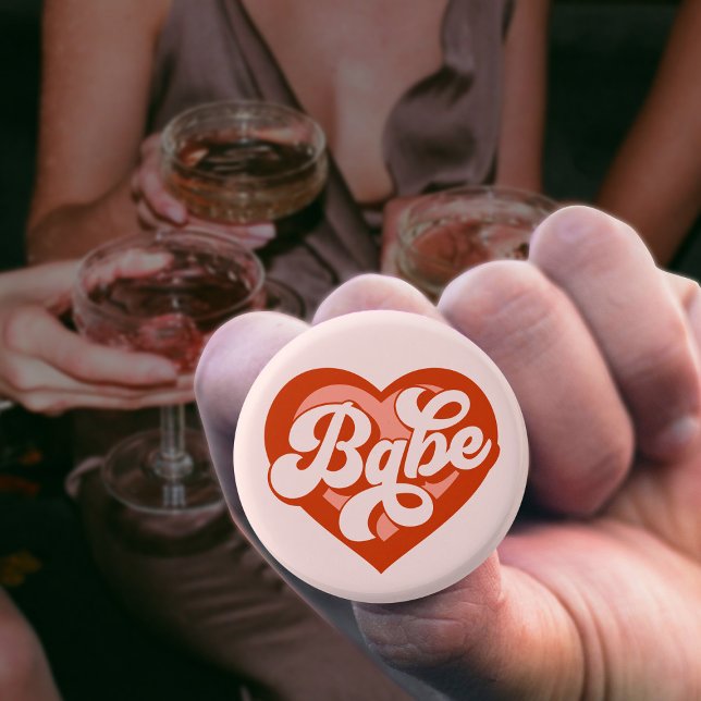 Vintage Heart Birde Babe Tribe Badge Button (Creator Uploaded)