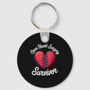 Vintage Heart Disease Awareness Heart Recovery Men Key Ring