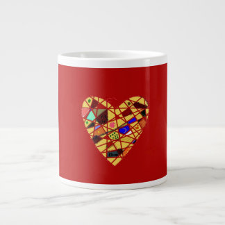 Vintage Heart Large Coffee Mug