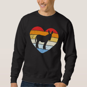Vintage Heart mule donkey Sweatshirt