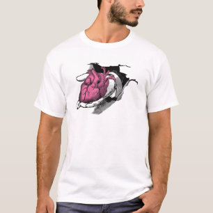 Vintage Heart On Hand Through Crack T-Shirt
