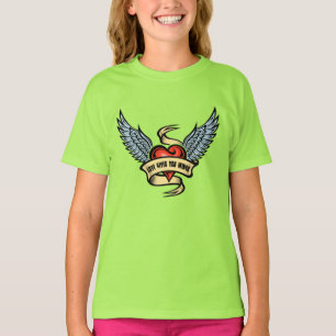 Vintage Heart With Wings T-Shirt