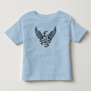 Vintage Heart With Wings Toddler T-Shirt