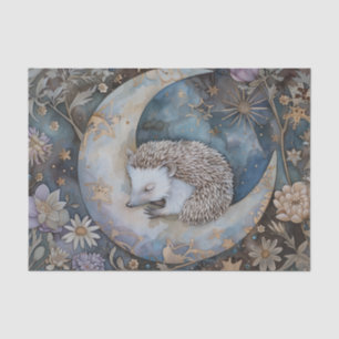 Vintage Hedgehog Forest Floral William Morris  Tissue Paper