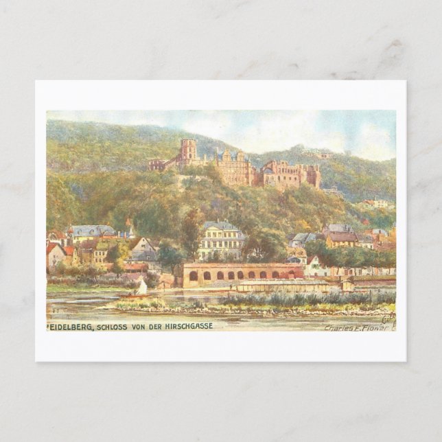 Vintage Heidelberg Castle Postcard (Front)